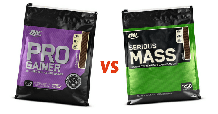 pro gainer vs serious mass