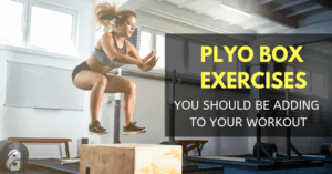 woman doing plyo box exercises