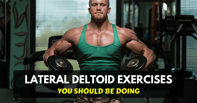 man doing middle delts exercises with dumbbell