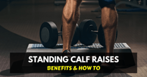 Training calf muscles with dumbbells