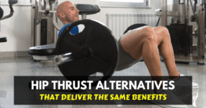 a man doing hip thrust exercise