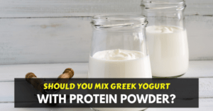 mix greek yogurt with protein powder