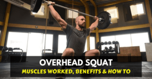 a man doing overhead squat exercise
